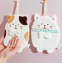 Charger l'image dans la galerie, Essuie-mains Chat Kawaii Beige