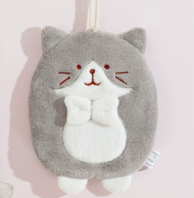 Charger l'image dans la galerie, Essuie-mains Chat Kawaii Beige
