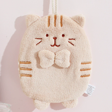 Charger l'image dans la galerie, Essuie-mains Chat Kawaii Beige
