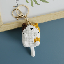 Charger l'image dans la galerie, Porte-clés crochet Chat Gris