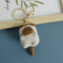 Charger l'image dans la galerie, Porte-clés crochet Chat Gris