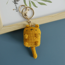 Charger l'image dans la galerie, Porte-clés crochet Chat Gris