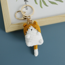 Charger l'image dans la galerie, Porte-clés crochet Chat Gris