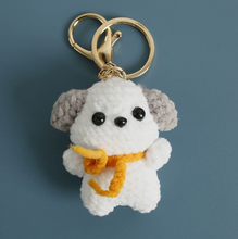 Charger l'image dans la galerie, Porte-clés crochet Ourson Blanc