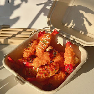 Porte-clés Crevette frite sauce Mayo
