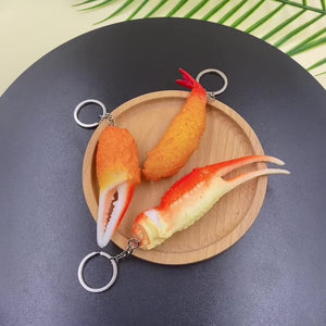 Porte-clés Crevette frite