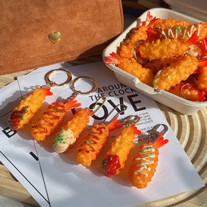Porte-clés Crevette frite sauce Mayo