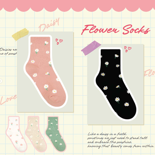Chaussettes Fleurs de printemps