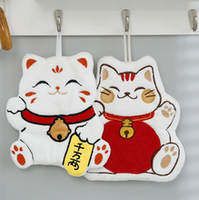 Charger l'image dans la galerie, Essuie-mains Chat Neko White