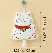 Charger l'image dans la galerie, Essuie-mains Chat Neko White