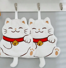 Charger l'image dans la galerie, Essuie-mains Chat Neko White