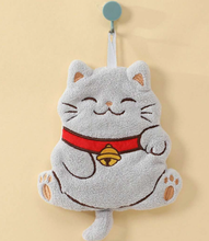 Charger l'image dans la galerie, Essuie-mains Chat Neko White