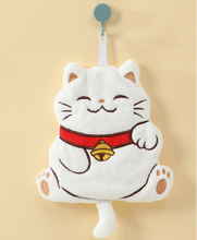 Charger l'image dans la galerie, Essuie-mains Chat Neko White