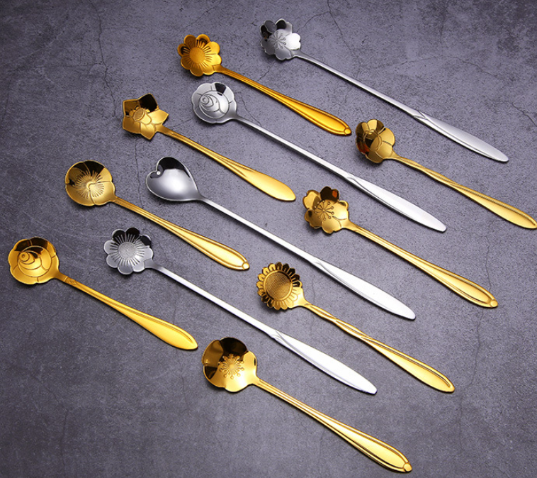 Lot De 8 Mini Cuillères à Café Expresso En Inox – 13 Cm – Acier Inoxydable Brillant Pour Thé, Dessert, Cappuccino & Glace