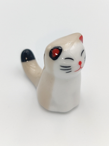 Repose Cuillère Chat - Meow En Faïence - Accessoire Cuisine Mignon Et Pratique