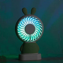 Charger l&#39;image dans la galerie, Mini Ventilateur LED Lapin - MyKelys